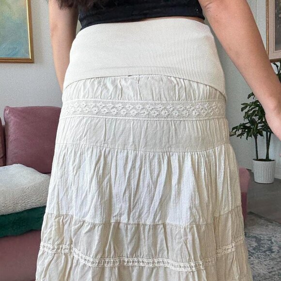 Cream Flowy Maxi Dress - Picture 5 of 5